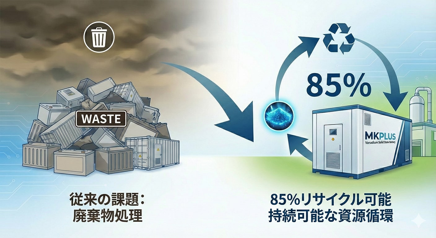 85％リサイクル可能